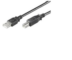 USB kabelis MicroConnect USB-A - USB-B 5 m Juodas (USBAB5B)