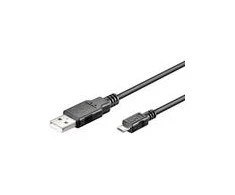 USB kabelis MicroConnect USB-A - mikroUSB 5 m juodasis (USBBMICRO5)