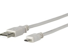 USB kabelis MicroConnect microUSB - USB-A 5 m Pilkas (USBMICRO5G)