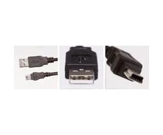 MicroConnect USB laidas USB-A – miniUSB 1,8 m juodas (USBAMB52)