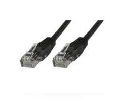 MicroConnect U / UTP CAT5E 0,3M Juodas PVC (UTP5003S)