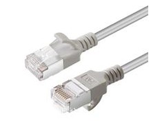 MicroConnect CAT6A U- FTP Slim, LSZH, 0,25m