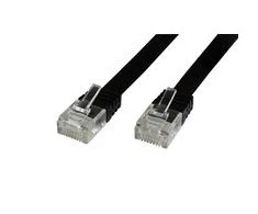 MicroConnect RJ-45 kt.6 3m Juoda (V-UTP603S -FLAT)