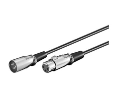 Kabelis MicroConnect XLR - XLR 3m juoda (XLRMF3)