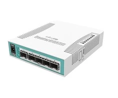 Šakotuvas MIKROTIK MT CRS106-1C-5S MikroTik CRS106-1C-5S L5 5xSFP 1G, 1xGigabit LAN PoE / SFP derinys, stalinis dėklas