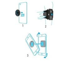 Carruzzo Mobilis BRAZALETE UNIV U.FIX RUN KIT . mobiliojo telefono dėklas Rankos raiščio dėklas Juoda