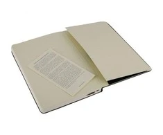 Užrašų knygutė Moleskine Classic 13x21cm, baltais lapais, kietu viršeliu, juodos spalvos