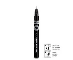 Hobilt MOLOTOW Liquid Chrome žymeklis 1 mm – veidrodinis efektas (703101)