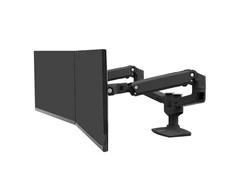 Laikiklis Ergotron - LX Dual Side-by-Side Arm - matinis juodas