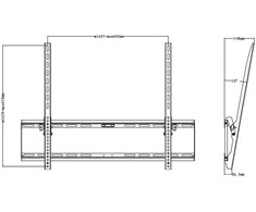 Laikiklis Multibrackets Daugialaikiai laikikliai MB TILT WALLMOUNT L 75KG MAX.800X600 BL