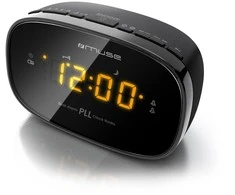 Muse Mūza | Laikrodžių radijas PLL | M-150CR | Signalizacijos funkcija | Juodas