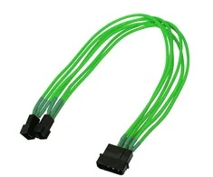Nanoxia Molex - 3-pin x2, 0,3m, Žalias (NX42A30NG)