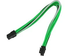 Nanoxia PCIE 8- pin - PCIE 8- pin, 0,3m, Žalias (NX8PE3EGWS)