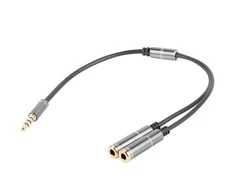 Genesis NATEC NKA-0729 aukščiausios kokybės 4 PIN ausinių adapteris, skirtas PS4 kompiuteriui