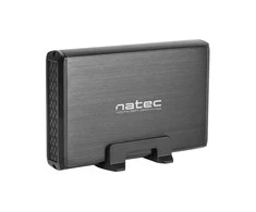 NATEC NKZ-0448 RHINO išorinis USB 3.0 korpusas skirtas 3,5 colio SATA HDD juodas aliuminis