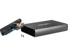 Kietasis diskas NATEC NKZ-0448 RHINO išorinis USB 3.0 korpusas skirtas 3,5 colio SATA HDD juodas aliuminis