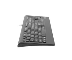 NATEC NKL-0876 Mulitmedia Klaviatūra BARRACUDA Slim USB US išdėstymas Juodas