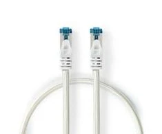 Nedis Cat 6a Kabelis S/FTP | RJ45 Stecker | RJ45 Stecker | 0.50 m | Snagless | Rund | Geflochten / PVC | Sidabrinė | Verpackung mit Sichtfenster