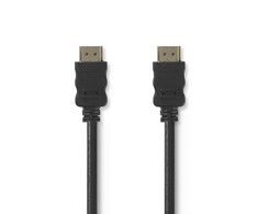 Nedis didelės spartos 2 m HDMI laidas su eternetu, paauksuotas [juodas]
