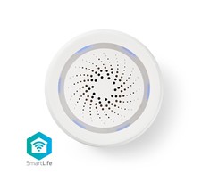 Nedis WLAN Smart Siren (WIFISI10CWT) - aliarmas arba akustinis įspėjimo signalas, 85 dB