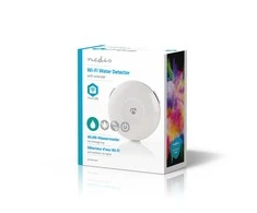 Nedis WiFi vandens detektorius (WIFIDW10WT) [maitinamas baterijomis, nereikia šakotuvo, garso įspėjimas, tiesioginis pranešimas)