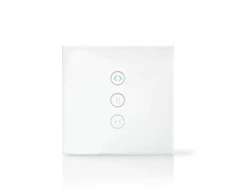Nedis WLAN išmanusis sieninis jungiklis (WIFIWC10WT) – užuolaidų, žaliuzių ar skėčio valdymas