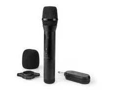 Mikrofonas Nedis Microphones Juodas Mikrofonas karaoke