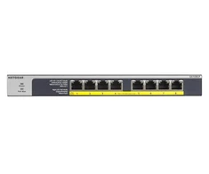 Netgear GS108LP Ne-valdomas Gigabit Ethernet (10/100/1000) Juoda, Pilka 1U Maitinimas per Eternetą (PoE)
