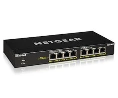 Šakotuvas Netgear GS308PP Ne-valdomas Gigabit Ethernet (10/100/1000) Juoda Maitinimas per Eternetą (PoE)