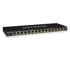 Šakotuvas Netgear GS316P Ne-valdomas Gigabit Ethernet (10/100/1000) Juoda Maitinimas per Eternetą (PoE)