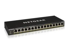 Šakotuvas Netgear GS316PP Ne-valdomas Gigabit Ethernet (10/100/1000) Juoda Maitinimas per Eternetą (PoE)