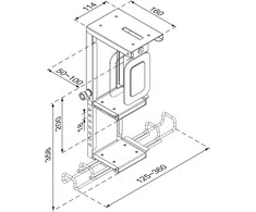 Laikiklis Neomounts Newstar CPU-D075LK