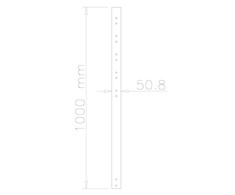 Laikiklis „Neomounts“ 100 CM PRATĘSIMOJO STRYPO FPMA-C200BLACK/C400BLACK/PLASMA-C100BLACK - Juodas