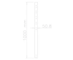 Laikiklis „Neomounts“ 100 CM PRATĘSIMOJO STRYPO FPMA-C200BLACK/C400BLACK/PLASMA-C100BLACK - Juodas