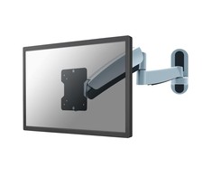 Laikiklis NEWSTAR FLAT SCREEN WALL MOUNT (HEIGHT ADJUSTABLE SWIVEL ARM) 10-30" Sidabrinis
