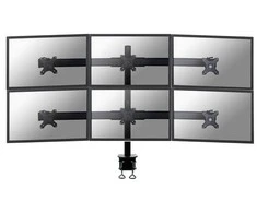 Newstar FPMA-D700D6 monitoriaus laikiklis arba stovas 68,6 cm (27") Gnybtas Juoda