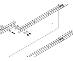 Laikiklis Neomounts NEWSTAR VESA CONVERSION STRIPS - VESA 600X450 TO 800X450 - Sidabrinis