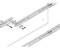 Laikiklis Neomounts NEWSTAR VESA CONVERSION STRIPS - VESA 600X450 TO 800X450 - Sidabrinis