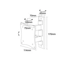 Laikiklis Neomounts Newstar FPMA-W810 68,6 cm (27") Juda