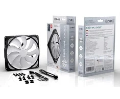 Noiseblocker Triukšmą slopinantis NB-eLoop ventiliatorius B14-PS Juodas leidimas – 140 mm PWM