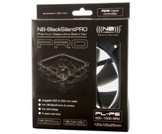 Noiseblocker juodos spalvosSilent Pro korpuso ventiliatoriusPK-PS – 140mm