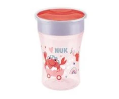 NUK NUK Trinklernbecher Magic Cup 360° - gėrimo kraštas 230 ml, raudonas