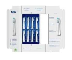 Braun Oral-B Pulsonic Clean 8vnt dantų šepetėlio galvutė (balta)