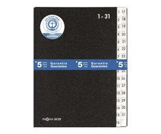 Pagna 24321-04, juodas, A4, 265 mm, 40 mm, 340 mm