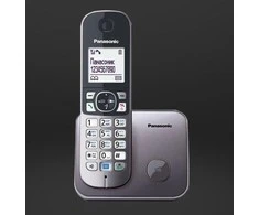 „Panasonic“ belaidis telefonas | KX-TG6811PDB | Integruotas ekranas | Juodas