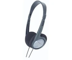 HiFi ir TV Ausinės Panasonic RP-HT090E-H su 5m laidu, pilkos