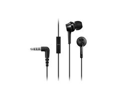Į ausis įkišamos ausinės su mikrofonu Panasonic RP-TCM115E-K, Juodos