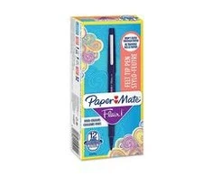 Paper Mate Papermate Flair mazak Średni Mėlyna 12 vnt.