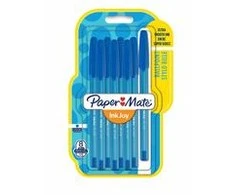 Papermate Paper Mate PAPER MATE Kugelschreiber InkJoy 100 Kappe 8St. M Blau
