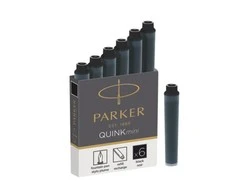 Rašalo kapsulės Parker Quink Mini 6 vnt. - 1950407